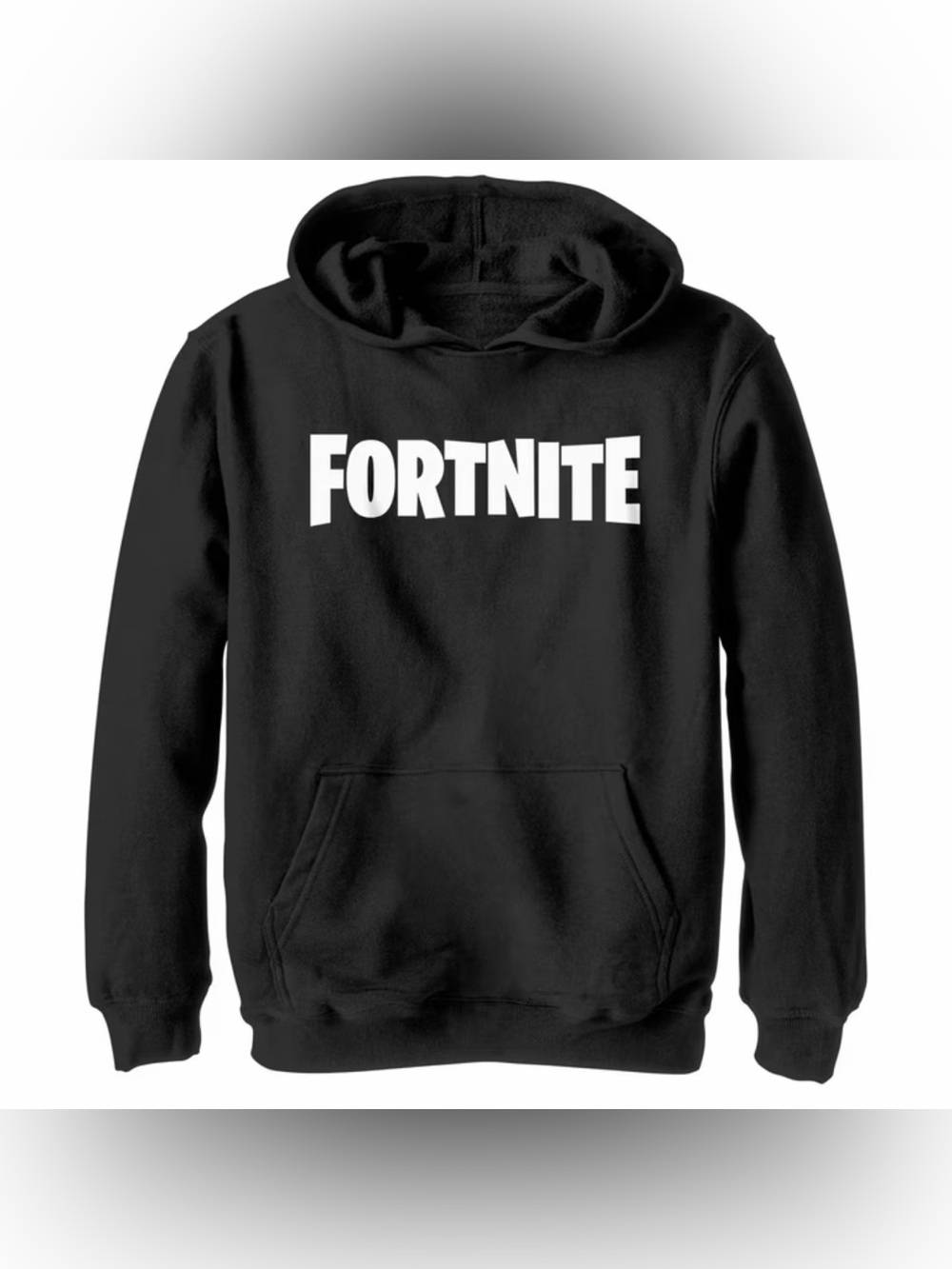 Fortnite Logo Hoodie Boys Size 10/12 Black Hoodie
